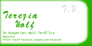 terezia wolf business card